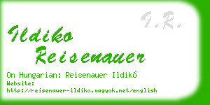 ildiko reisenauer business card